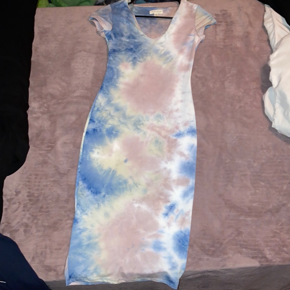Dyed print dress!
